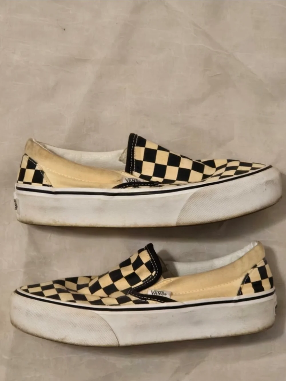 Vans Checkerboard Slip-On Platforms